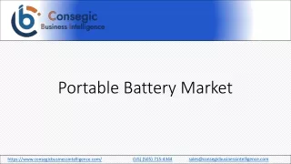 Portable Battery Market Case Studies, Opportunities, Demand & Industry Analysis