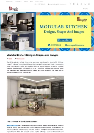 Modular Kitchen_ Designs, Shapes and Images _ Regalo Kitchens