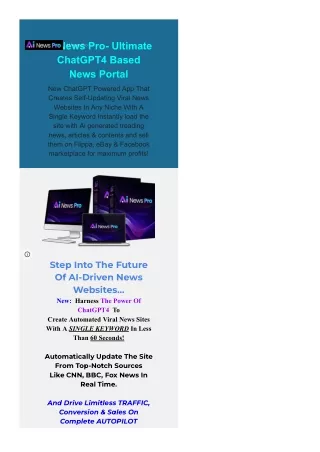 AI News Pro- Ultimate ChatGPT4 Based News Portal