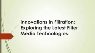 Filter Media Market Growth Prospects, Size, Regional Analysis and Forecast 2028