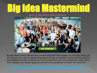 Big Idea Mastermind Online