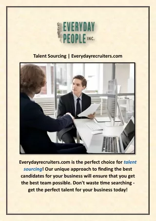 Talent Sourcing | Everydayrecruiters.com