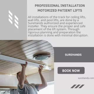Professional installation Motorized Patient Lifts