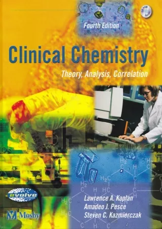 Download Book [PDF]  Clinical Chemistry: Theory, Analysis, Correlation