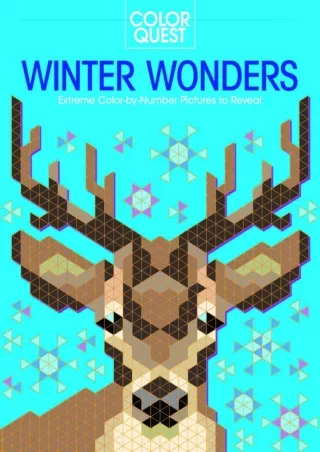 get [PDF] Download Color Quest: Winter Wonders: Extreme Color-by-Number Pictures