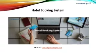 Hotel Booking System