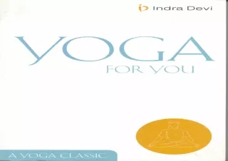 PDF DOWNLOAD Yoga for You