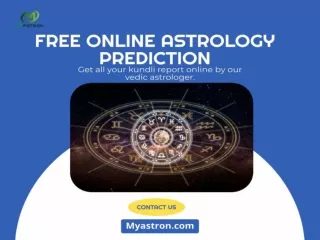 Online astrology report for free by vedic astrologer.