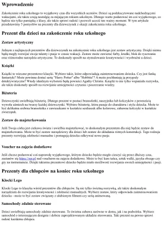 5 pomysłów na prezenty dla dziewczynek z okazji zakończenia roku szkolnego