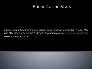 iPhone Casino Stars