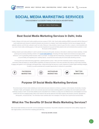 Benefits Of Social Media Marketing Services