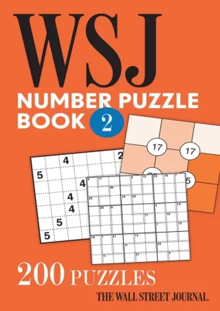 [PDF READ ONLINE] The Wall Street Journal Number Puzzle Book 2: 200 Puzzles