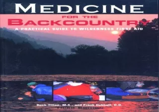 READ PDF Medicine for the Backcountry