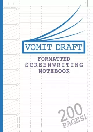 DOWNLOAD/PDF Blank Screenwriting Notebook: Write Your Own Movies - 200 Pages of