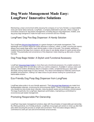 Dog-Waste-Management-Made-Easy_-LongPaws_-Innovative-Solutions