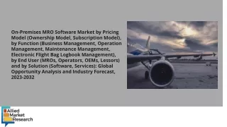 On-Premises MRO Software Market PDF