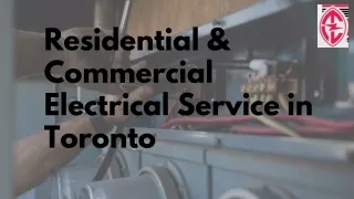 Electrical Services Toronto  Residential & Commercial Electrician