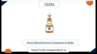 sauces manufacturers in india