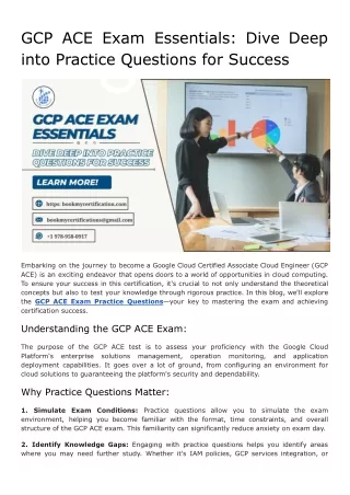 GCP ACE Exam Essentials_ Dive Deep into Practice Questions for Success