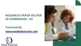 Research Paper Helper in Cambridge, UK