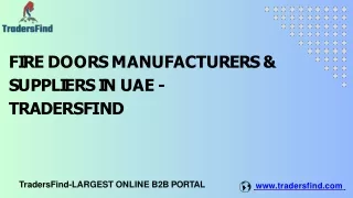 Fire Doors Manufacturers & Suppliers in UAE - TradersFind (1)