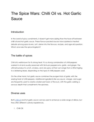 The Spice Wars_ Chilli Oil vs. Hot Garlic Sauce