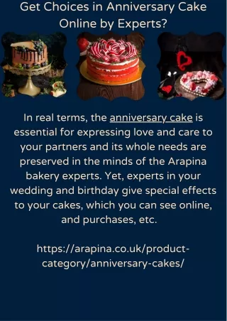 Get Choices in Anniversary Cake Online by Experts