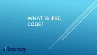 What is IFSC Code