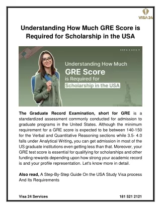 Understanding How Much GRE Score Is Required For Scholarship In The USA