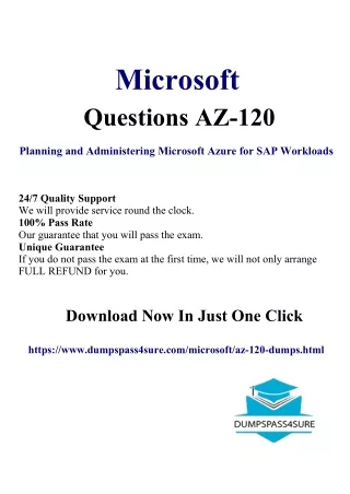 AZ-120 Dumps PDF Triumph at 20% Less – Ready to Dive In? Pass4Sure