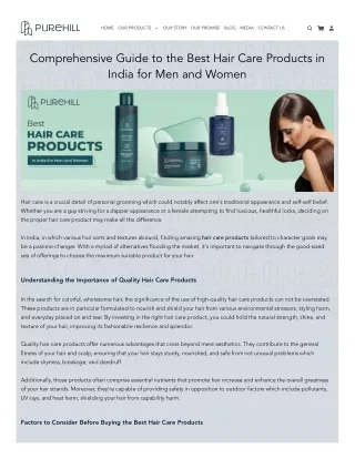 What to See Before Buying the Best Hair Care Products