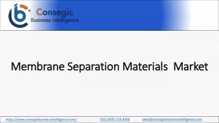 Membrane Separation Materials Market Industry Analysis, Growth Factors