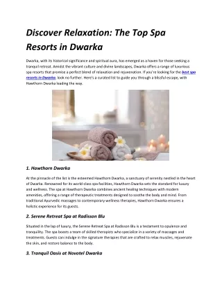 Discover Relaxation
