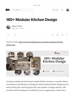 180  Modular Kitchen Design