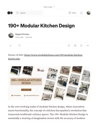 190  Modular Kitchen Design