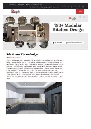 180  Modular Kitchen Design