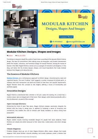 Modular Kitchen_ Designs, Shapes and Images