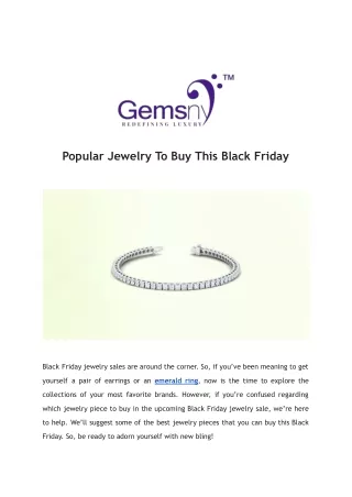 Best Black Friday Jewelry Deals on Beautiful Pieces