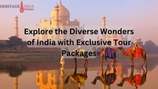Discover India's Marvels with Diverse Tour Packages