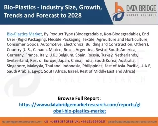 Bio-Plastics Market
