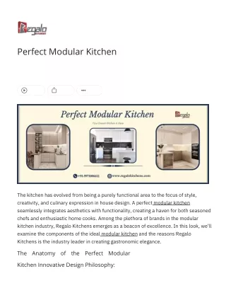 Perfect Modular Kitchen