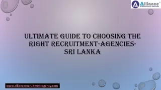 Ultimate Guide to Choosing the Right Recruitment-Agencies-Sri Lanka