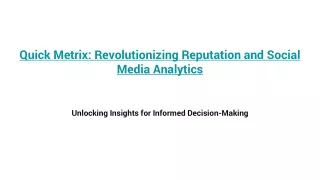 reputation social media analytics