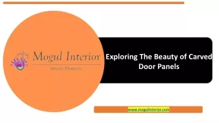 Exploring The Beauty of Carved Door Panels