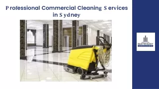 Professional Commercial Cleaning Services in Sydney