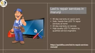 Led tv repair services in marunji