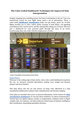 The Color-Coded Dashboard_ Techniques for Improved Data Interpretation