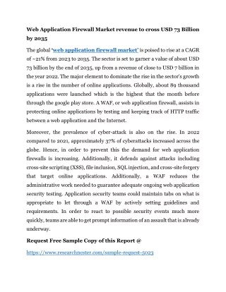 Web Application Firewall Market revenue to cross USD 73 Billion by 2035
