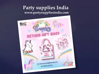 Birthday Party Supplies India