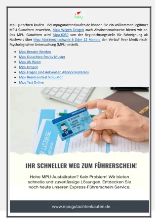 Mpu Verfassungswidrig
